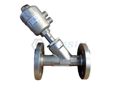 Stainless steel head flange angle seat valve