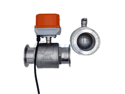 Quick-install electric ball valve DN50